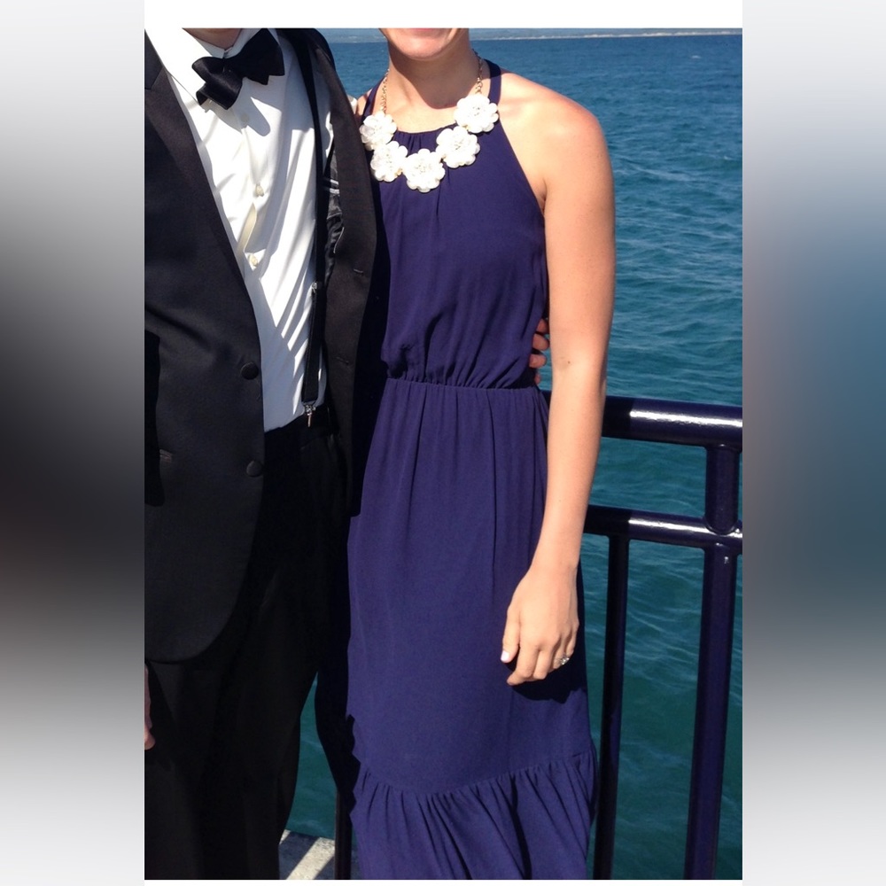 Jessica Simpson Navy Maxi Dress Size S